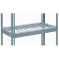 Global Equipment Additional Shelf Level Boltless Wire Deck 36"W x 12"D - Gray 717569